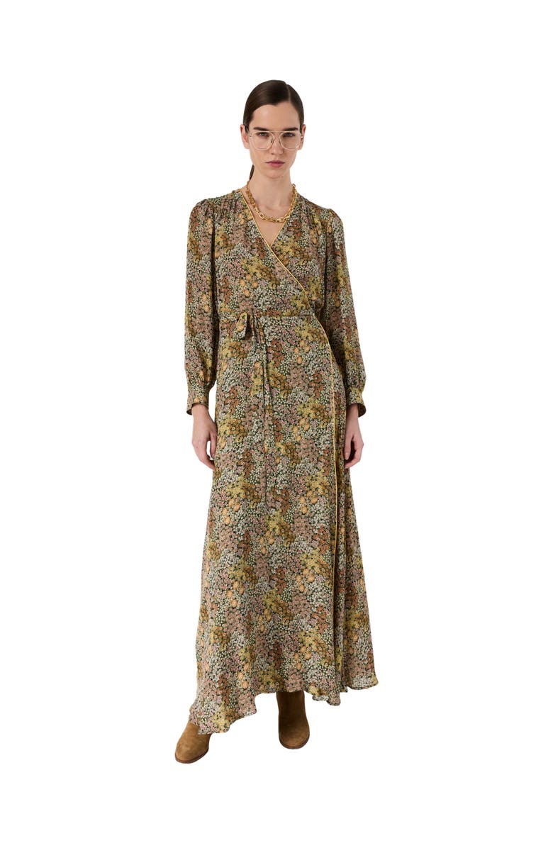 22535459 Draped Wrap Maxi Dress, Alternate, color, Pink