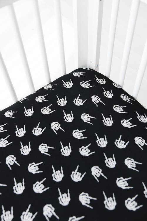 Charlie Lou Baby ® Rock N' Skull Crib Sheet In Black