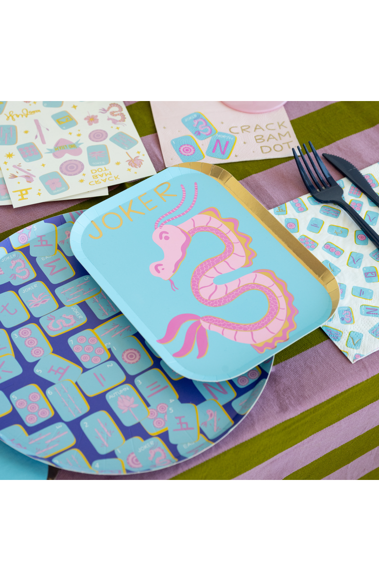 Jollity & Co. Mahjong Large Napkins, Alternate, color, Assorted Pre-Pack