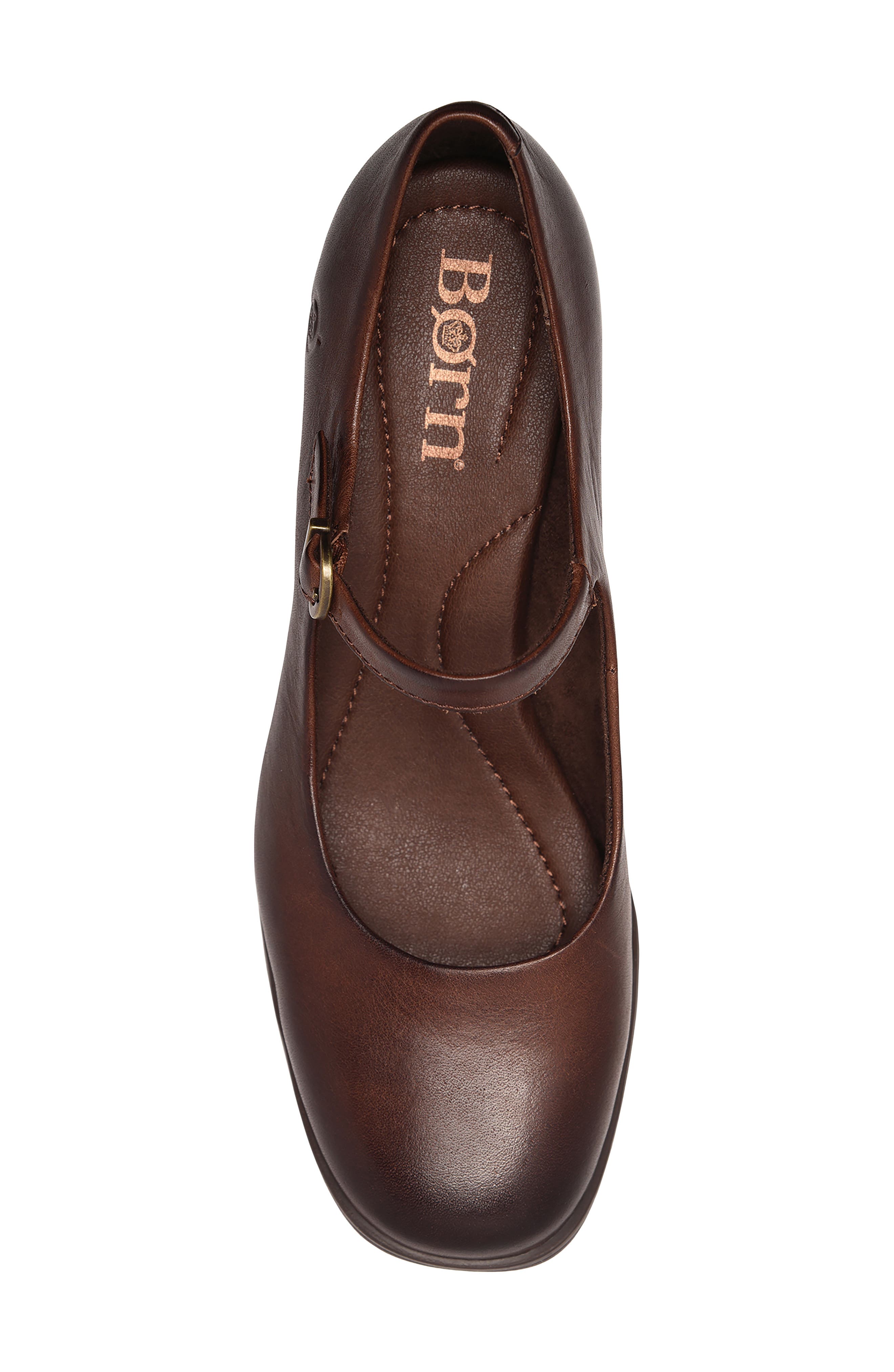 Laine Mary Jane Pump, Alternate, color, BROWN LEATHER
