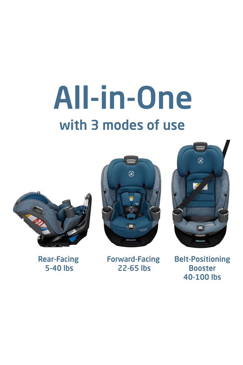 Emme 360º Rotating All-in-One Car Seat, Alternate, color, PACIFIC WONDER