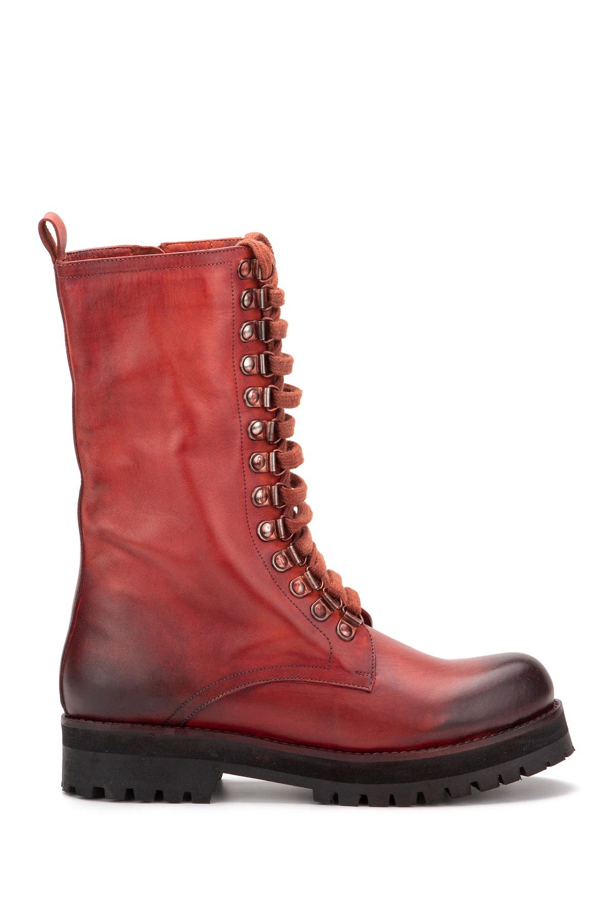 VINTAGE FOUNDRY Cherry Tall Leather Lace-Up Boot (Women) | Nordstromrack