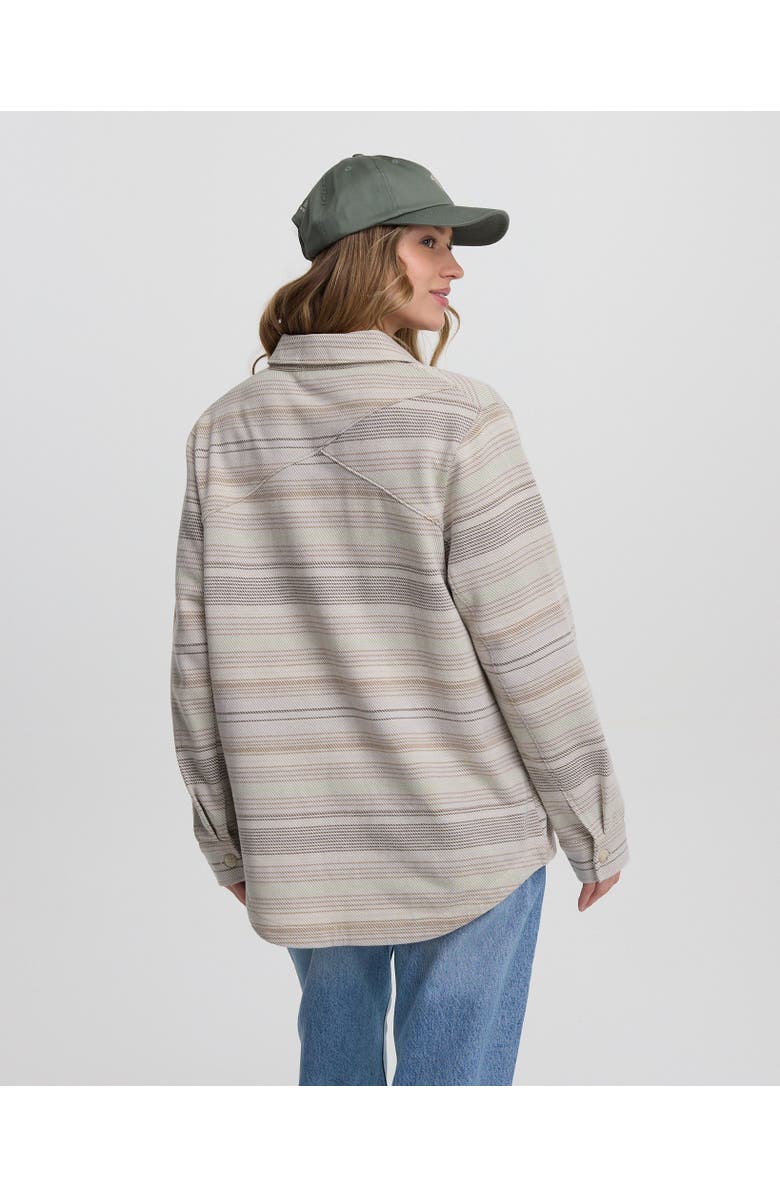 tentree Somerset Shacket, Alternate, color, Sand Stone Multi Stripe