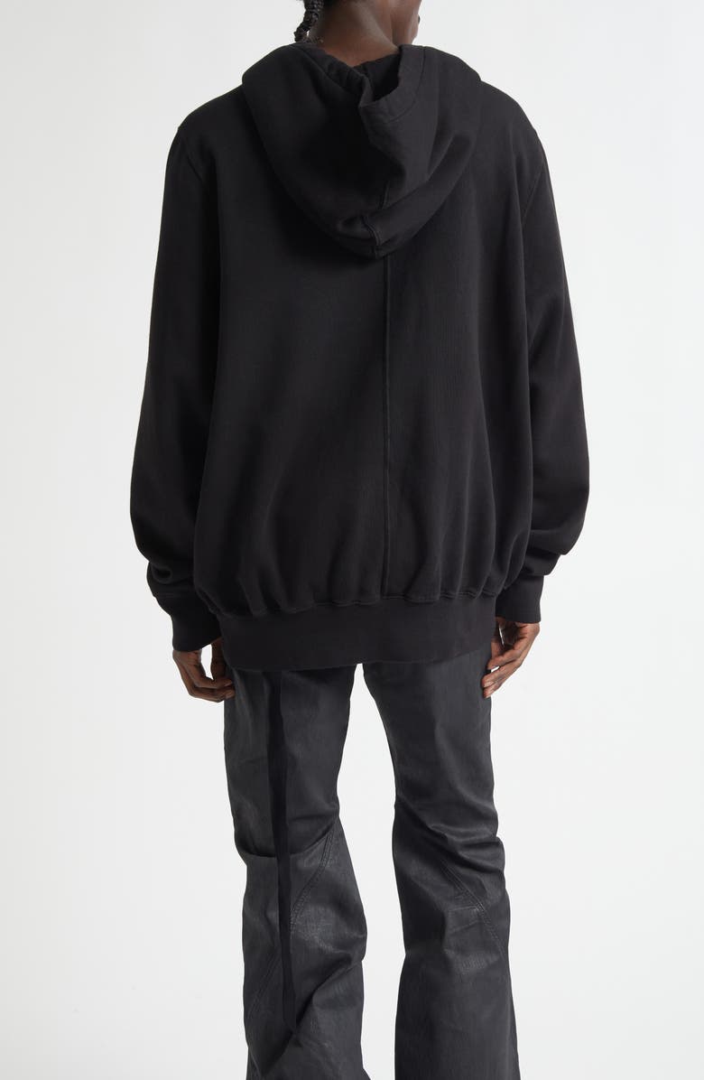 Rick Owens DRKSHDW Oversize Graphic Hoodie, Alternate, color, Black/ Pearl