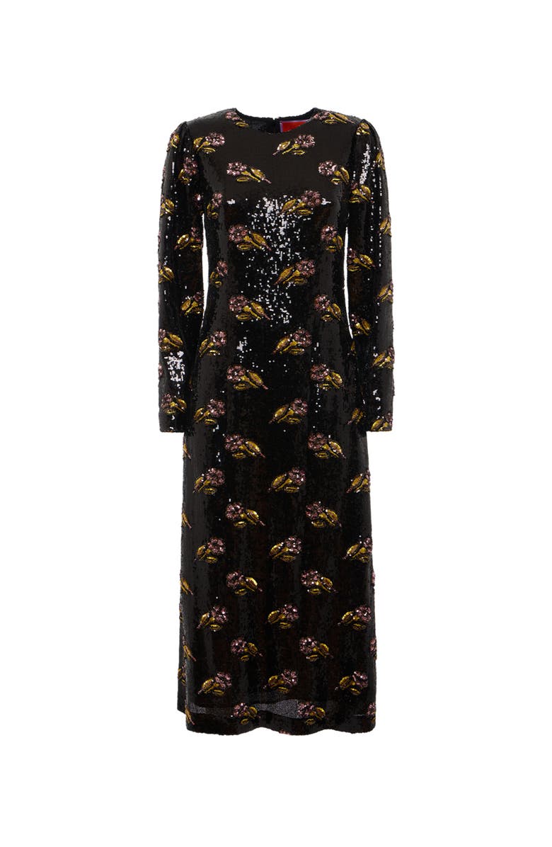 La DoubleJ Clingy Swing Embroidered, Alternate, color, Mayfair Paillettes Black