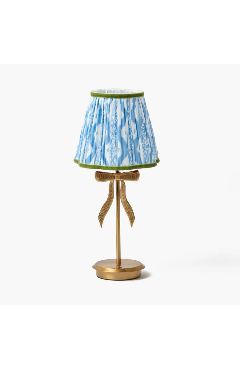 Mrs. Alice Ikat Lampshade, Alternate, color, Blue