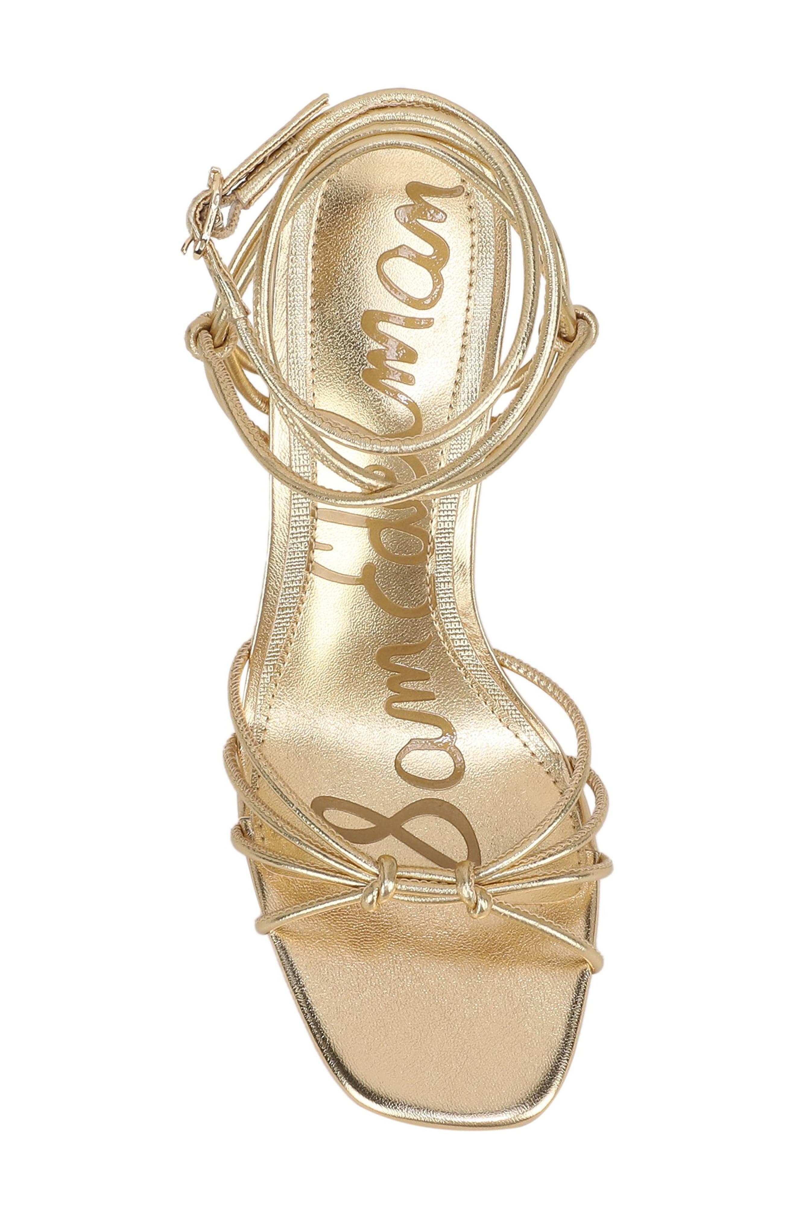 Daxton Ankle Strap Wedge Sandal, Alternate, color, AMBER GOLD