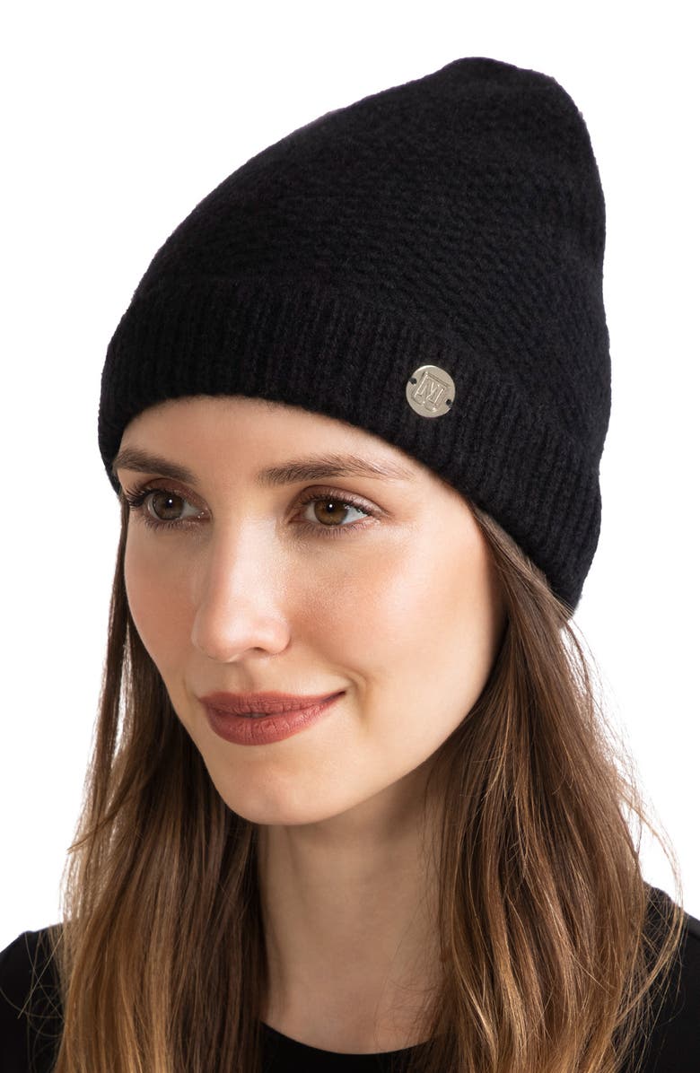 Bruno Magli Honeycomb Knit Cashmere Beanie, Alternate, color, 