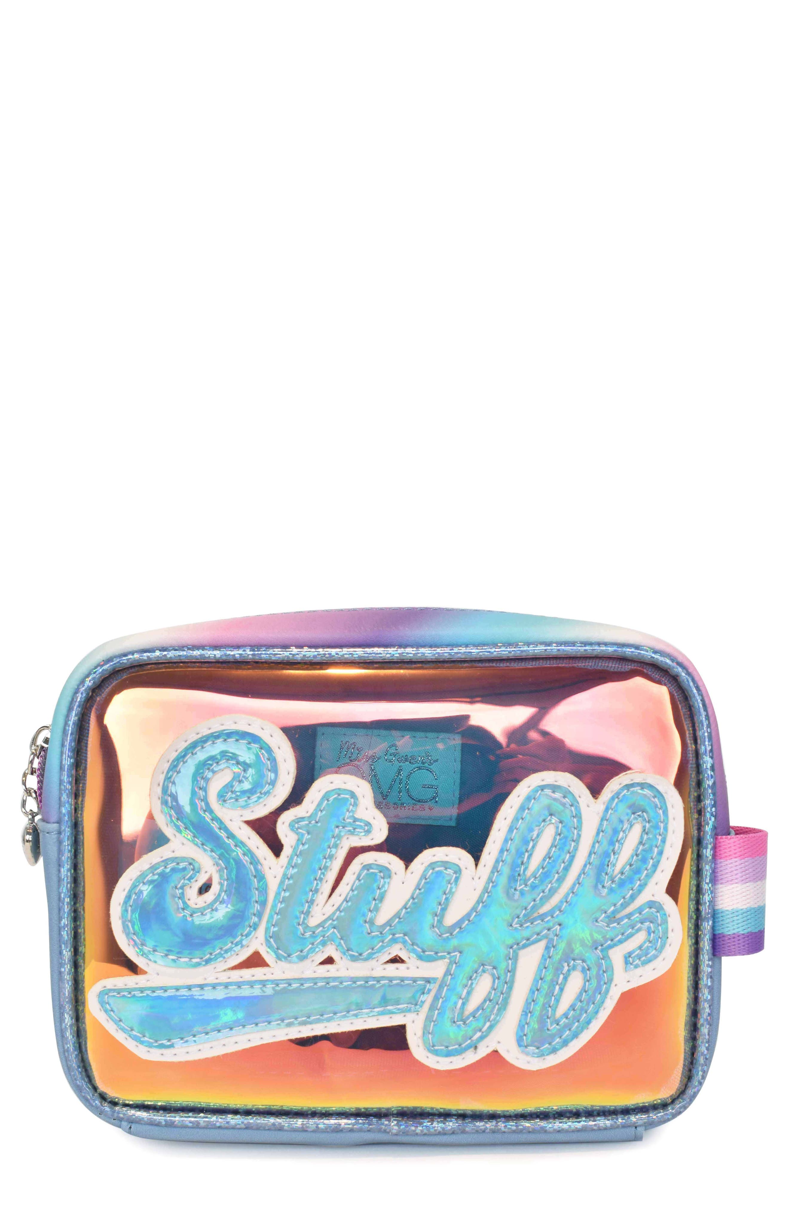 OMG Accessories Kids' Star Denim Backpack & Stuff Pouch Set, Alternate, color, 