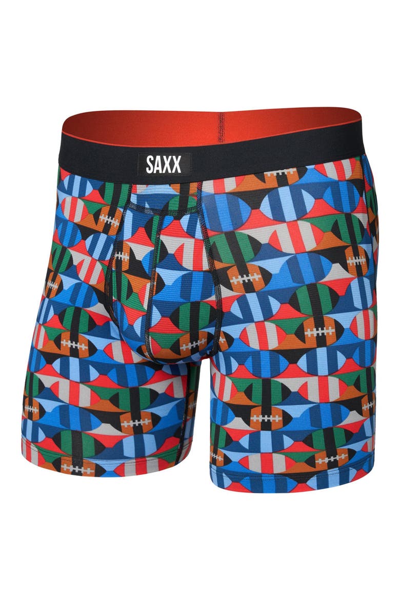 Multi-Sport Mesh Performance Boxer Briefs, Alternate, color, GRIDIRON CHECK-MULTI