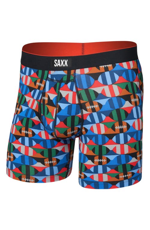 Saxx Multisport Performance Mesh Boxer Briefs In Blue