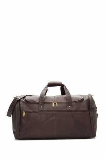 DAVID KING AND CO Extra Large Multi Pocket Leather Duffle Bag