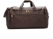 DAVID KING AND CO Extra Large Multi Pocket Leather Duffle Bag