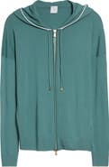 Eleventy Avalon Travel Merino Wool Full Zip Hoodie