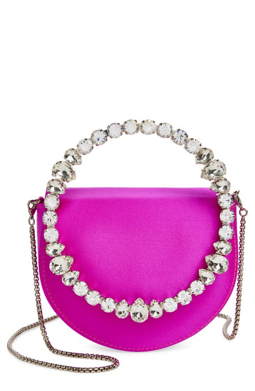L'alingi Mini Lily Satin Clutch In Hot Pink
