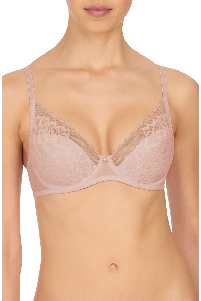 Flora Underwire Contour Bra, Main, color, PINK PEARL