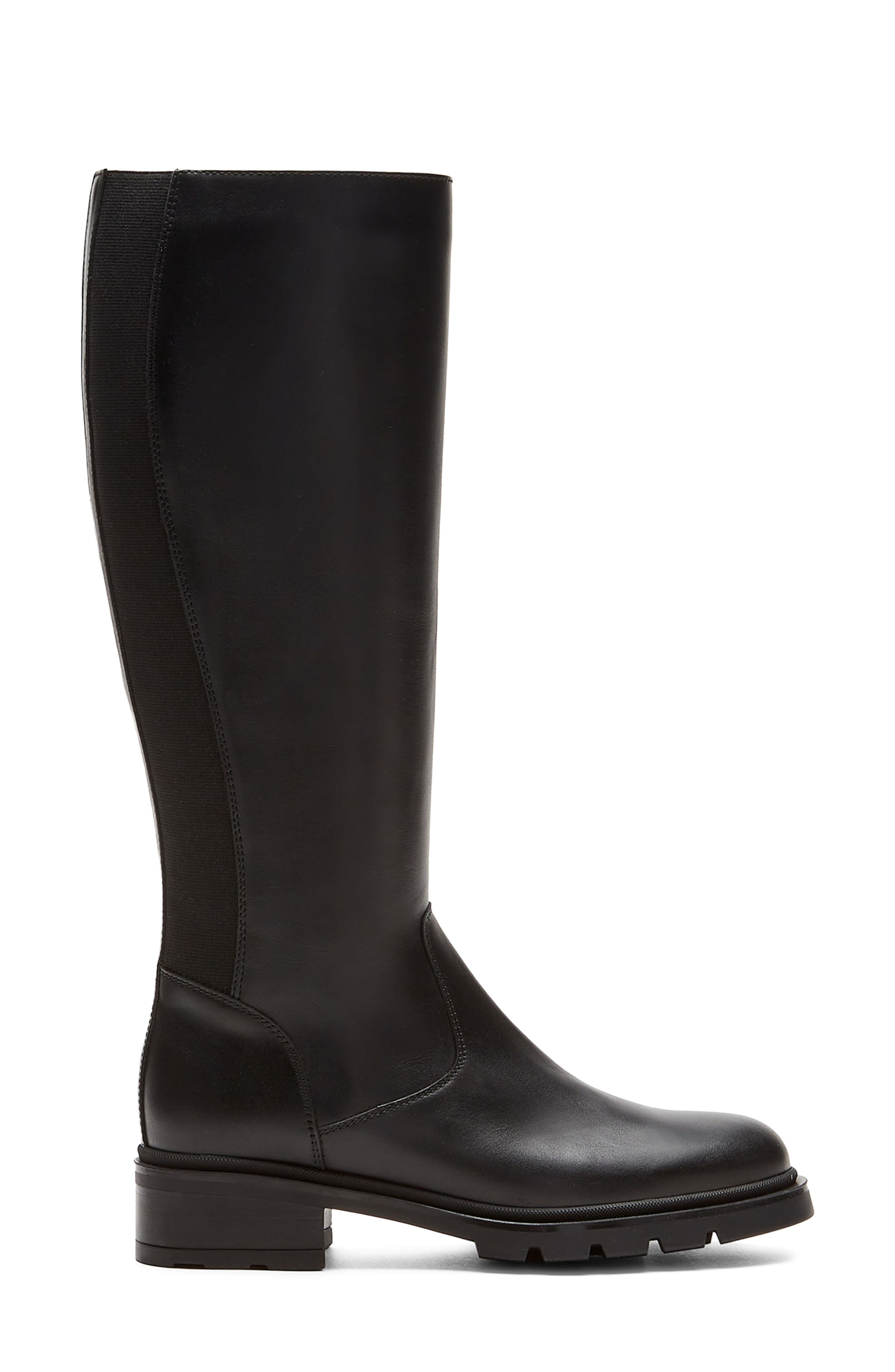 Superb Knee High Boot, Alternate, color, BLACK LEATHER