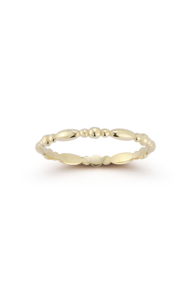 Ember Fine Jewelry 14K Gold Figaro Bead Ring, Main, color, Gold