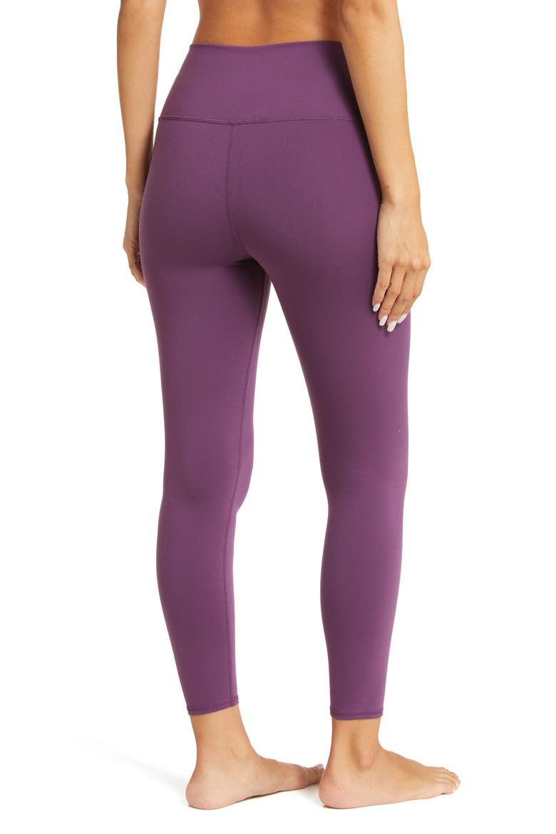 Airbrush High Waist 7/8 Leggings, Alternate, color, DARK PLUM