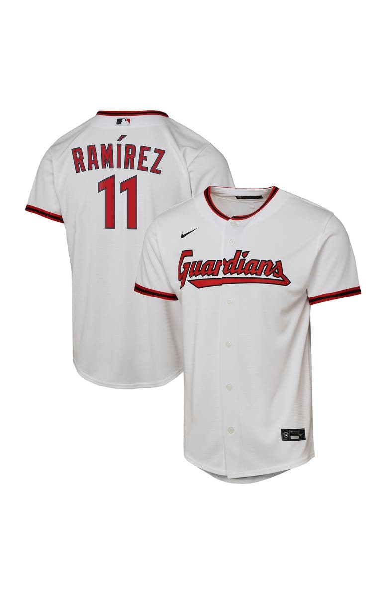 Nike Youth Nike Jose Ramirez White Cleveland Guardians Home Replica Player Jersey, Main, color, White
