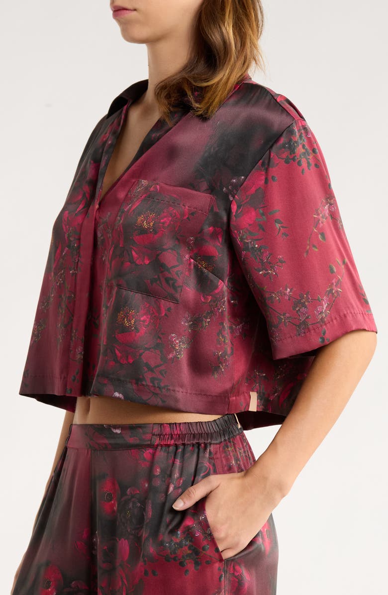 Lunya x Putnam Designs Washable Silk Pajamas, Alternate, color, Rouge Rev