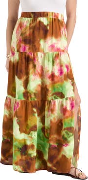 June + Vie High-Slit Maxi Skirt