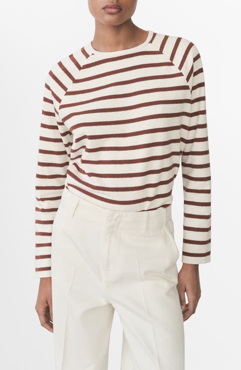 Stripe Cotton Sweatshirt