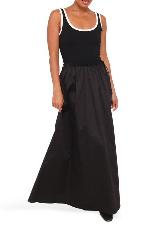 Finesse Sleeveless Stretch Cotton Maxi Dress