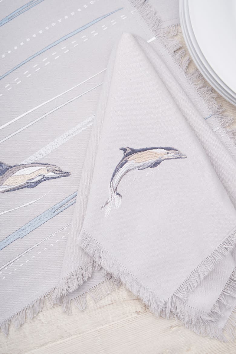 Dolphin Cove Napkins Set of 4, Alternate, color, White