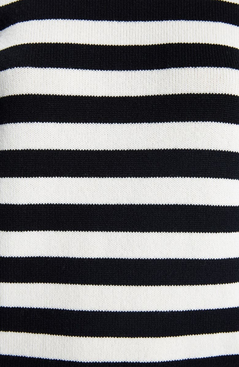 Saint Laurent Stripe Cashmere Sweater, Alternate, color,