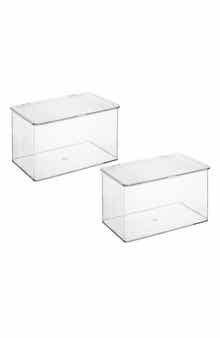 SORBUS Large 2-Pack Storage Bins with Lids