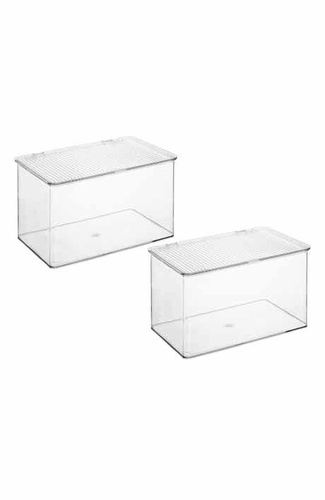 Large 2-Pack Storage Bins with Lids