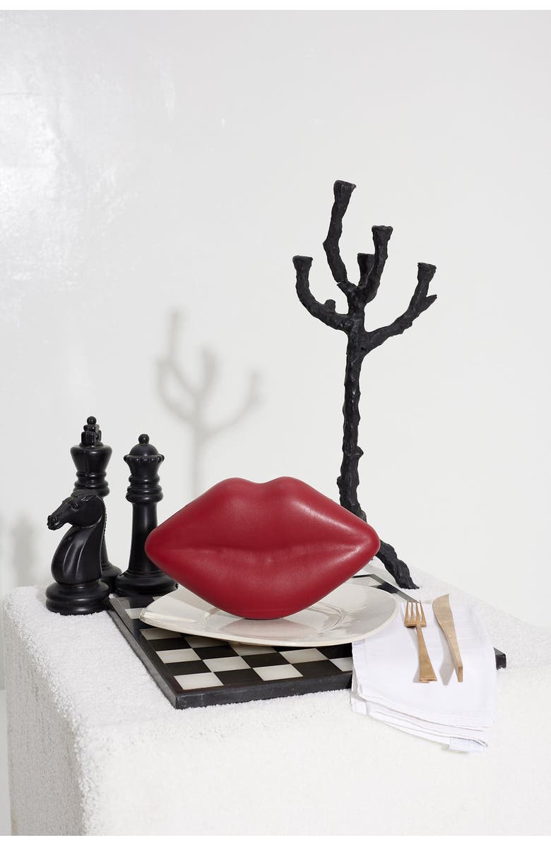 SIMONMILLER Lip Clutch Lucky Red, Alternate, color, Lucky Red