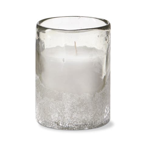 White Citronella Sunkissed Coconut Outdoor Candle in Glass