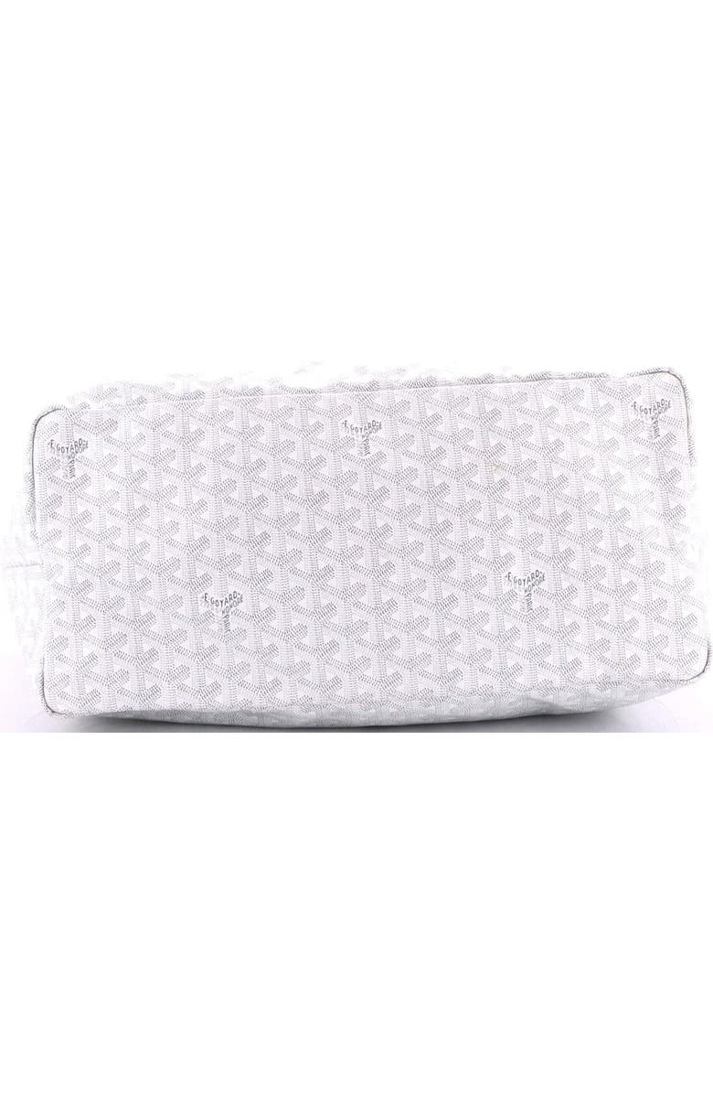 Pre-Owned Goyard Saint Louis Tote Coated Canvas GM, Alternate, color, White