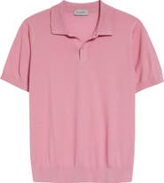 John Smedley Calun Textured Sea Island Cotton Polo