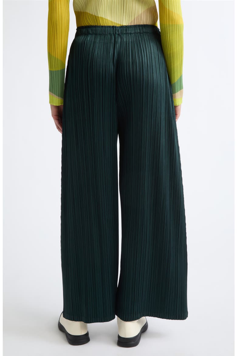Monthly Colors October Pleated Pants, Alternate, color, DARK GREEN