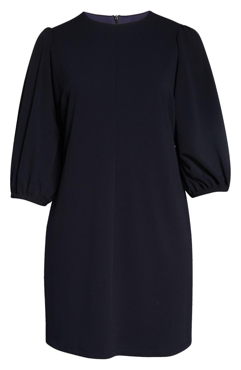 Maggy London Three-Quarter Sleeve Scuba Crepe Dress, Alternate, color, 