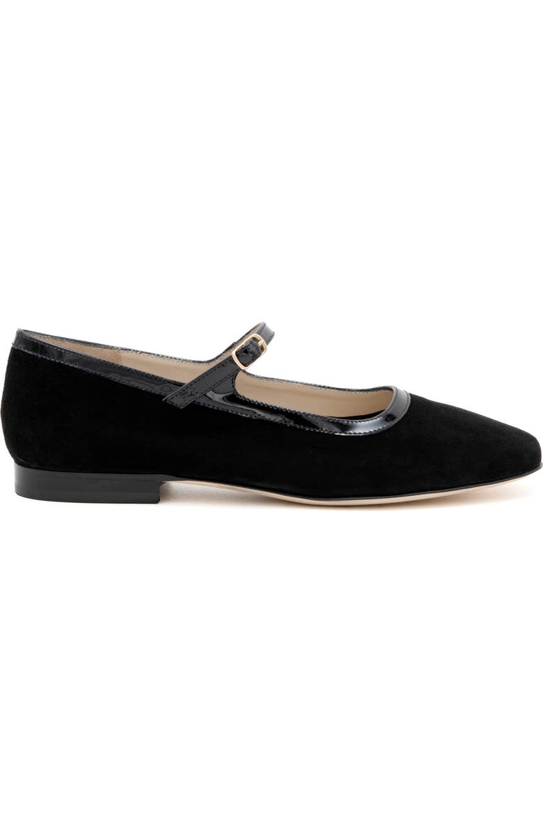 Amalfi by Rangoni Galba Mary Jane Flat, Alternate, color, Black Cashmere Black Vernice