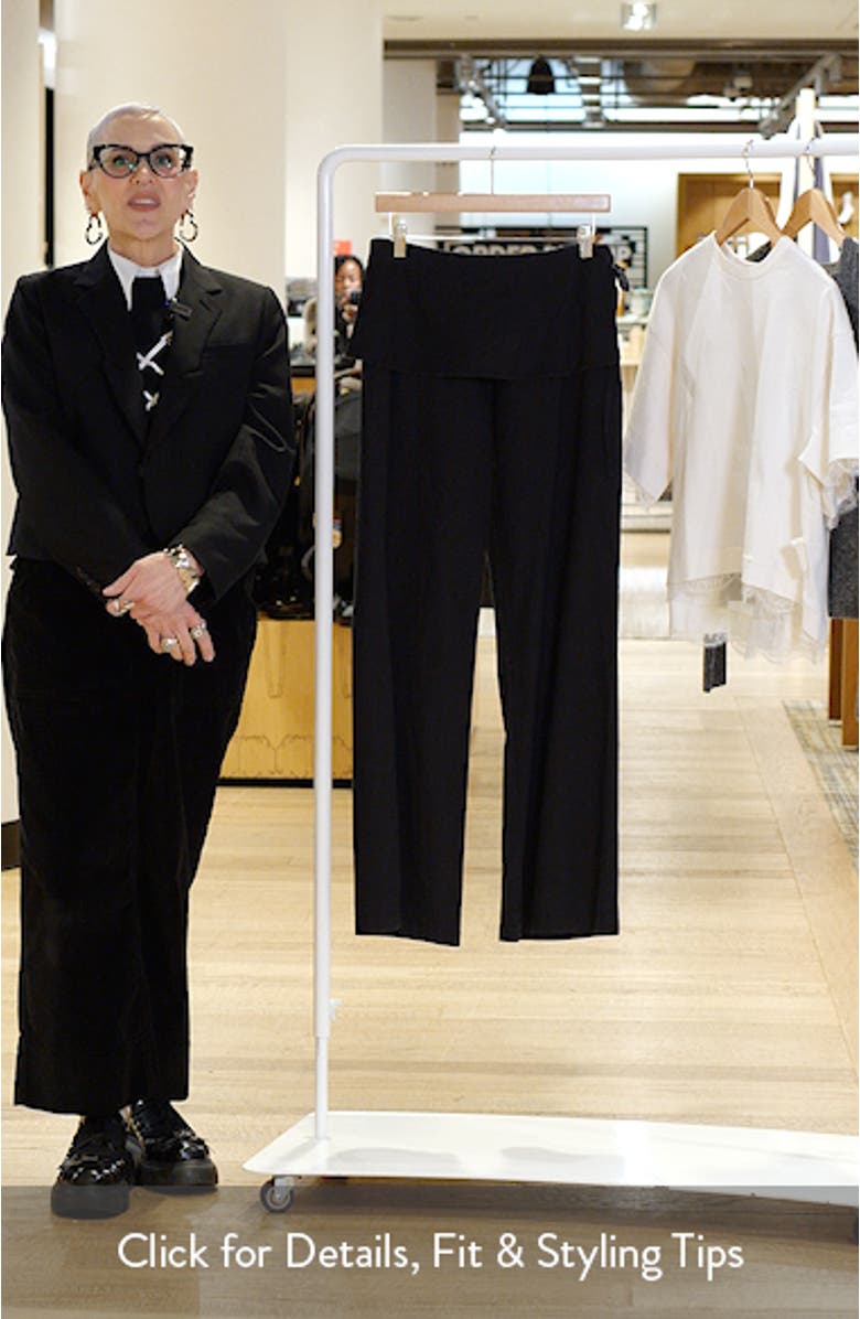 Skirted Cotton & Linen Flare Leg Pants, sales video thumbnail