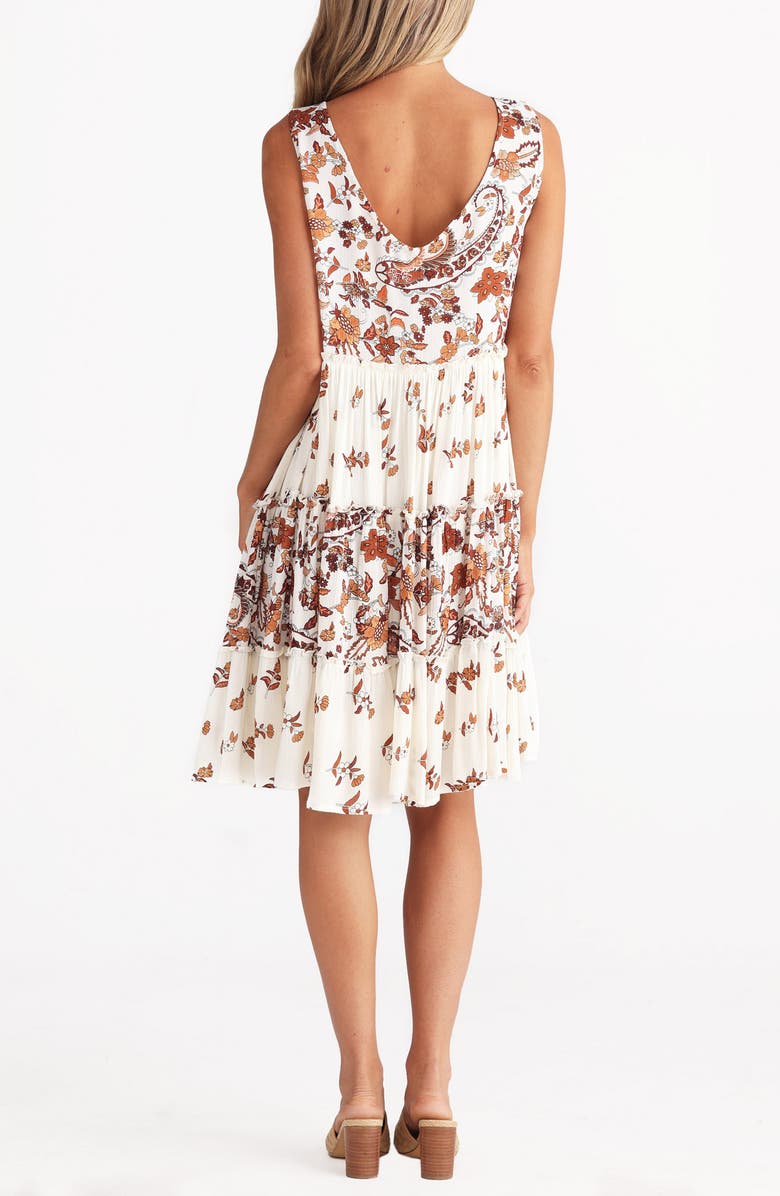 Talisman the Label Lucky Charm Crepe Sundress, Alternate, color, Marbella