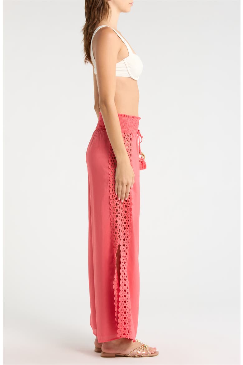 Wide Leg Cover-Up Pants, Alternate, color, PINK BRIGHT