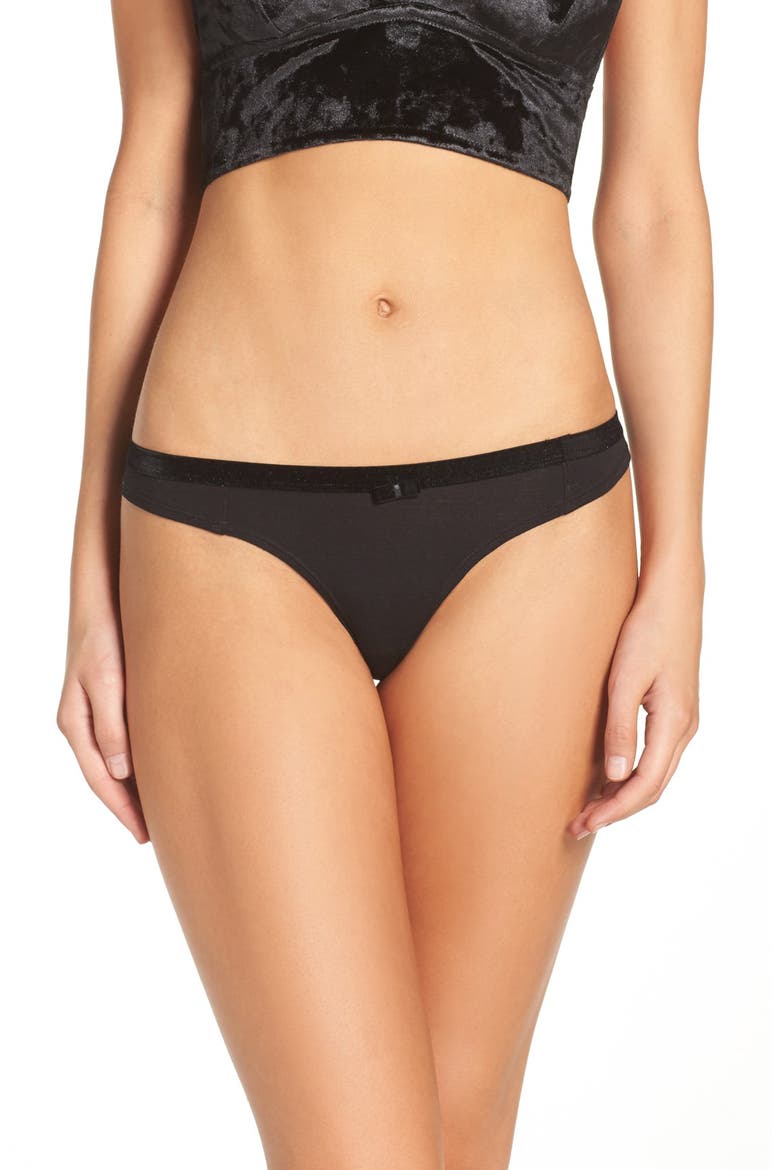 Thong, Main, color, BLACK