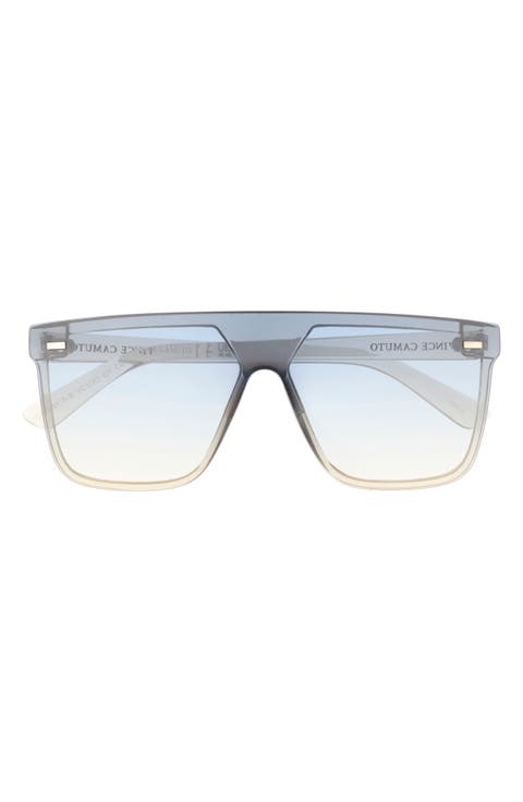 143mm Gradient Flat Top Shield Sunglasses