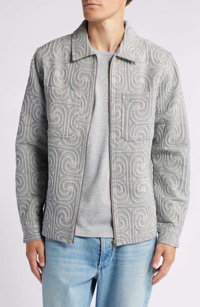 Native Youth Zip Front Jacquard Jacket, Main, color, 