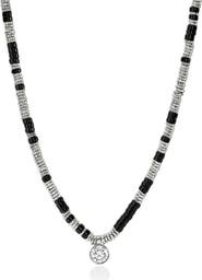 John Hardy JH Lovestruck™ Heishi Pendant Necklace, Sterling Silver, Hardstones, Lab-Grown Diamond, 1.25TCW