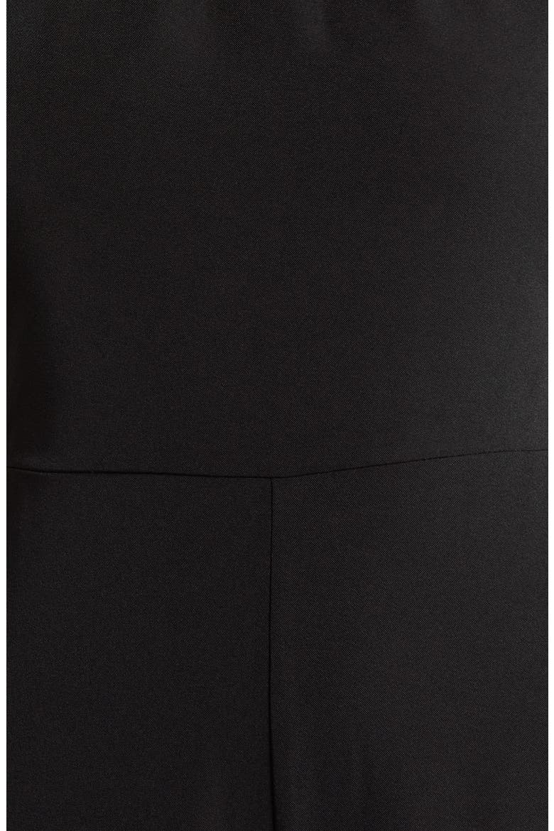 Manuela Mock Neck Wide Leg Jumpsuit, Alternate, color, BLACK