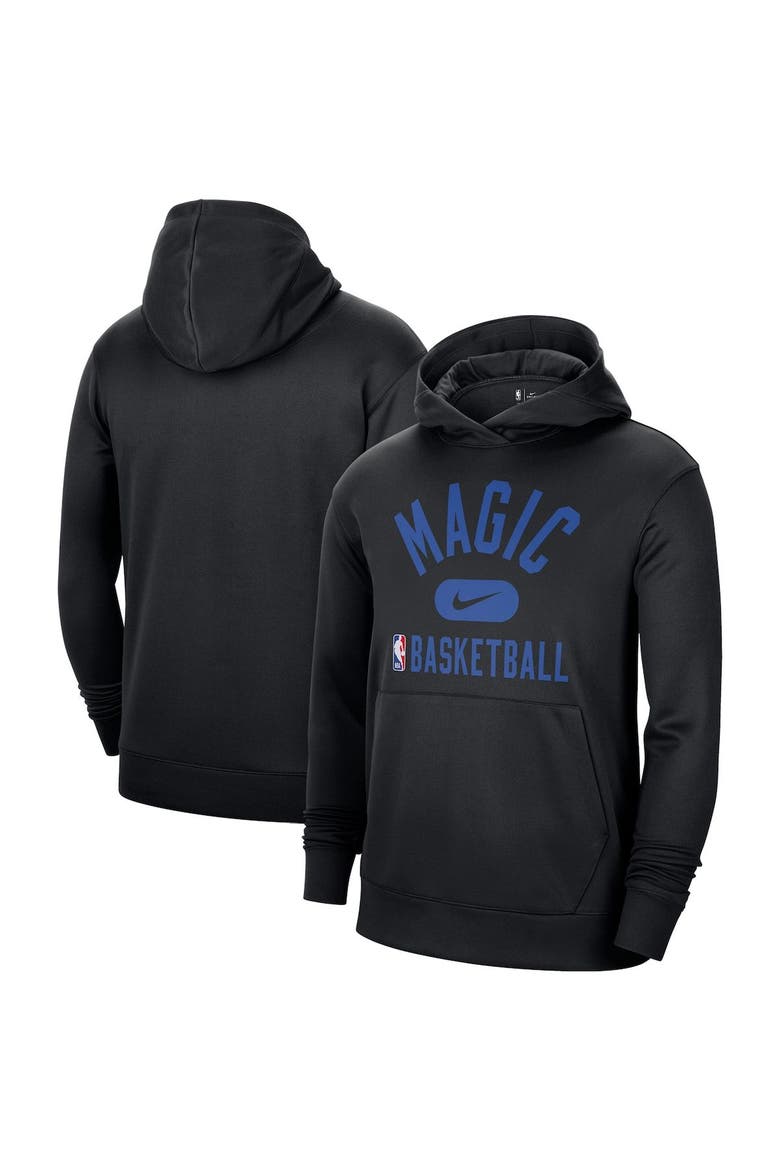 Men's Nike Black Orlando Magic 2021-2022 Spotlight On Court Performance Practice Pullover Hoodie, Main, color, Black