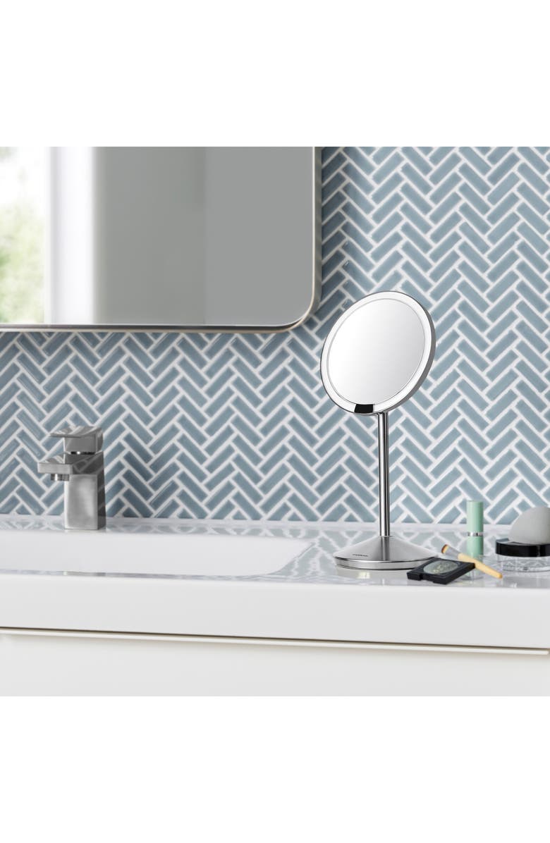 simplehuman 5-Inch Mini Countertop Sensor Makeup Mirror - Refurbished, Alternate, color, 