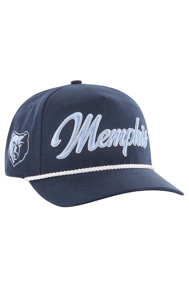 '47 Men's '47  Navy Memphis Grizzlies Overhand Logo Hitch Adjustable Hat, Main, color, 